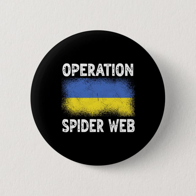 Operation Spider Web Ukraine Helden Ukrainische Fl Button (Vorderseite)