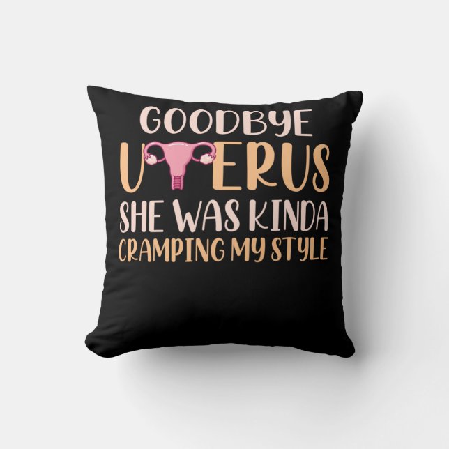 Operation Uterus Entfernung Hysterektomie Erholung Kissen (Vorderseite)