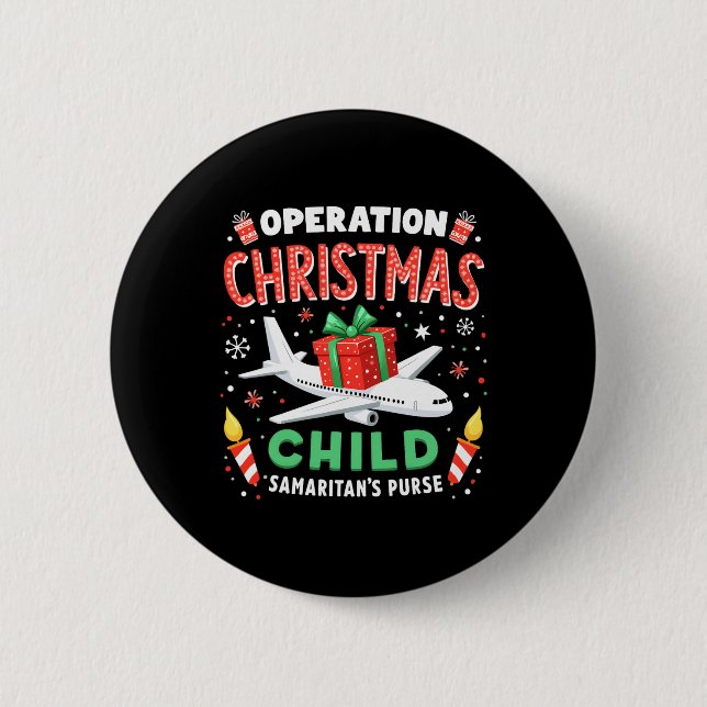 Operation Weihnachtskind Funny Family Matching Xm Button (Vorderseite)