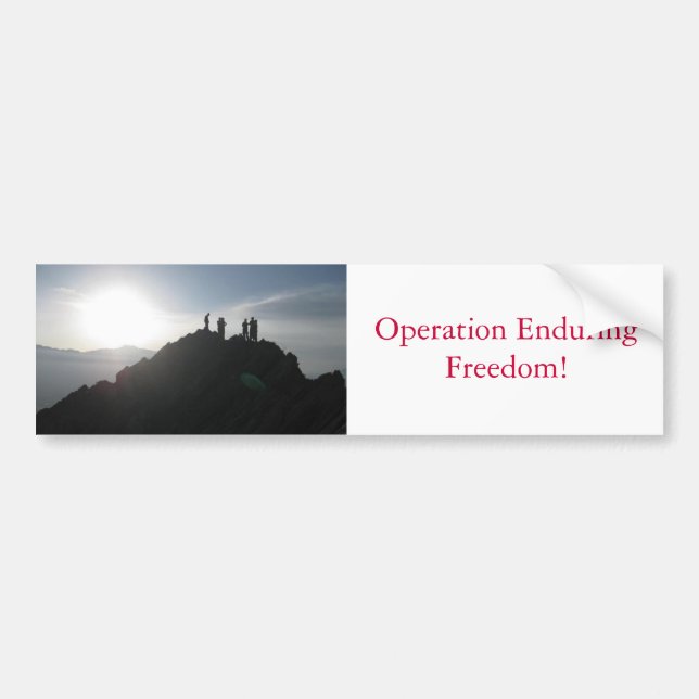 Operations-aushaltene Freiheit! Autoaufkleber (Vorne)