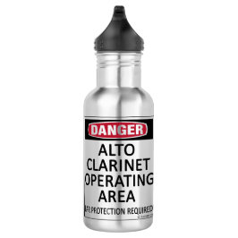 Operationsfläche Alto Klarinette Edelstahlflasche