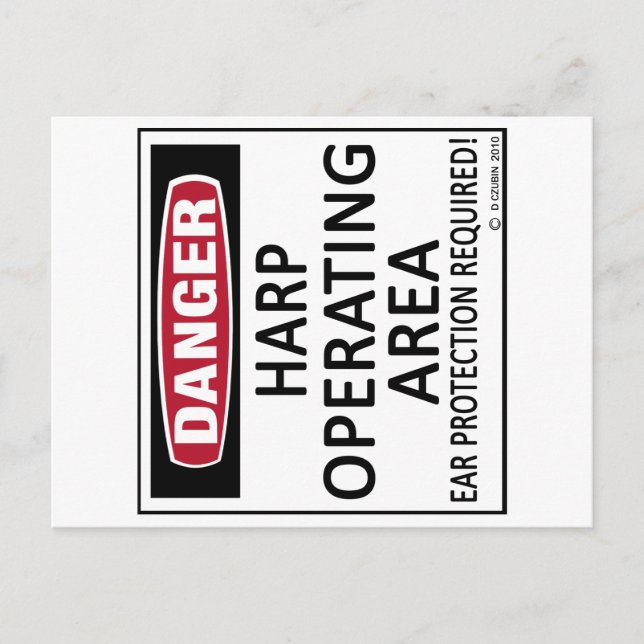 Operationsfläche Harfe Postkarte (Vorderseite)