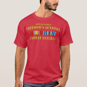 Operationsfreiheit Sentinel OFS SVC Bar Combat Vet T-Shirt
