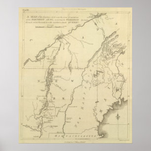 Operationsgebiet der Nordarmee Poster