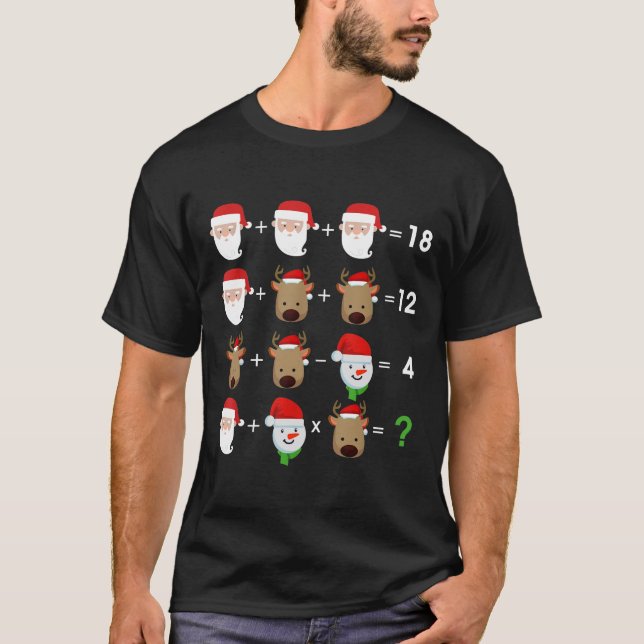 Operationsordnung Quiz Funny Mathe Lehrer Christus T-Shirt (Vorderseite)