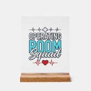 Operationssaal-Team Chirurgieteam-Shirt-Design_1 Acrylschild