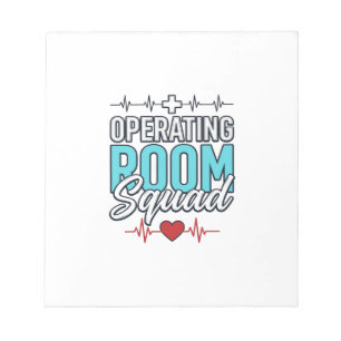 Operationssaal-Team Chirurgieteam-Shirt-Design_1 Notizblock