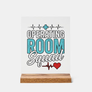 Operationssaal-Team Chirurgische Krankenschwester- Acrylschild
