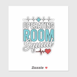 Operationssaal-Team Chirurgische Krankenschwester Aufkleber