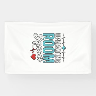 Operationssaal-Team Chirurgische Krankenschwester Banner