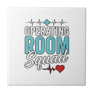 Operationssaal-Team Chirurgische Krankenschwester Fliese