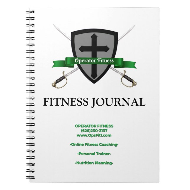 Operator Fitness Journal $12,95 Notizblock (Vorderseite)