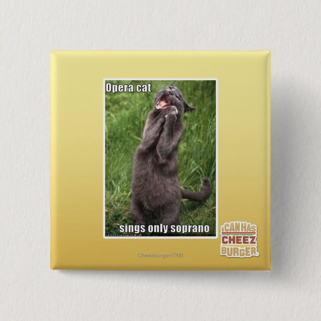Opern-Katze Button (Vorderseite)