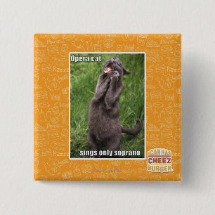 Opern-Katze Button