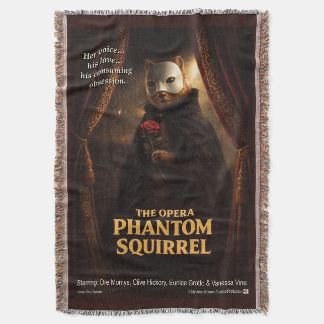 Opern-Phantom-Eichhörnchen-Parodie Decke (Vorderseite Vertikal)