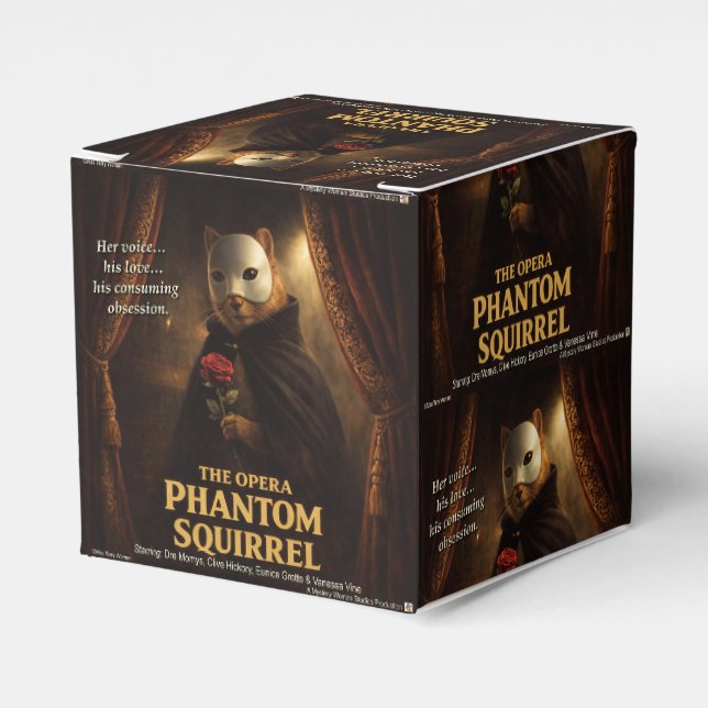 Opern-Phantom-Eichhörnchen-Parodie Geschenkschachtel (Vorderseite)
