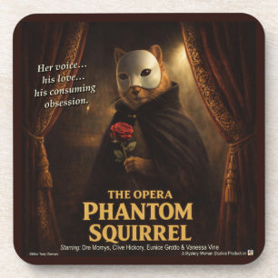 Opern-Phantom-Eichhörnchen-Parodie Getränkeuntersetzer