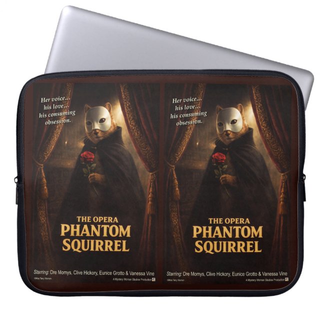 Opern-Phantom-Eichhörnchen-Parodie Laptopschutzhülle (Vorderseite)
