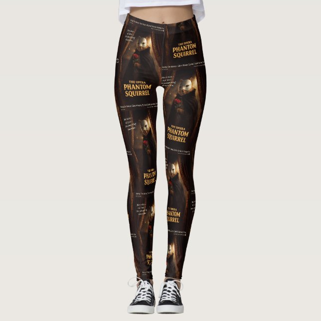 Opern-Phantom-Eichhörnchen-Parodie Leggings (Vorderseite)