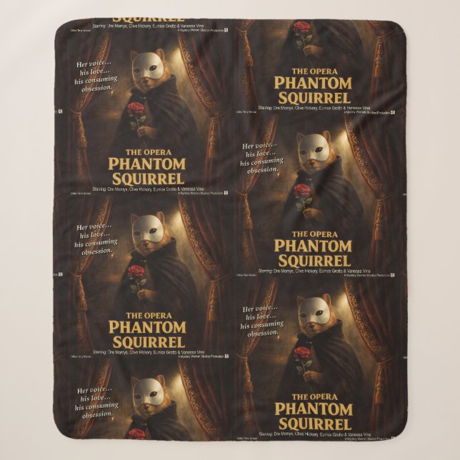 Opern-Phantom-Eichhörnchen-Parodie Sherpadecke (Vorderseite)