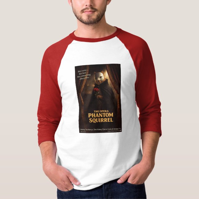 Opern-Phantom-Eichhörnchen-Parodie T-Shirt (Vorderseite)