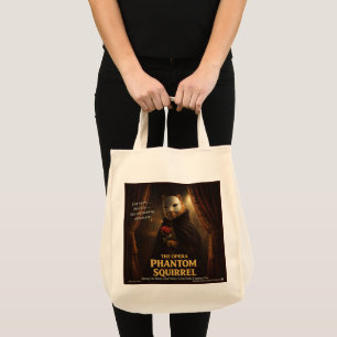 Opern-Phantom-Eichhörnchen-Parodie Tragetasche