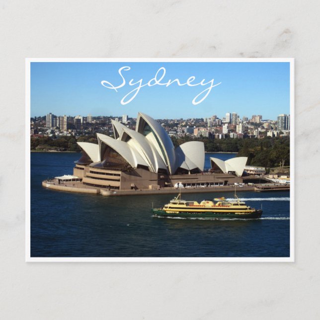Opernfähre Sydney Postkarte (Vorderseite)