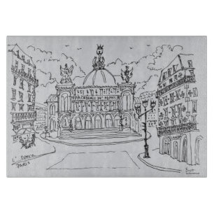 Opernhaus Palais Garnier Paris, Frankreich Schneidebrett