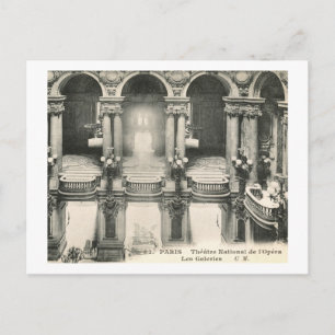 Opernhaus, Paris, Frankreich Vintage Postkarte