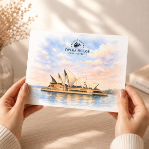 Opernhaus Sydney Berühmtes Wahrzeichen Postkarte