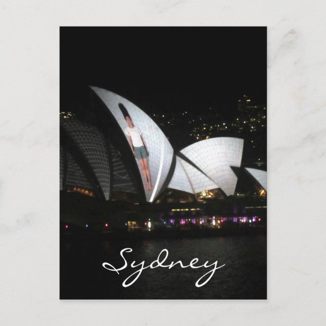 Opernhaus Sydney lebhaft Postkarte (Vorderseite)