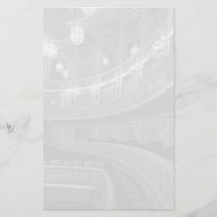 Opernhaus Vintag France Versailles Briefpapier
