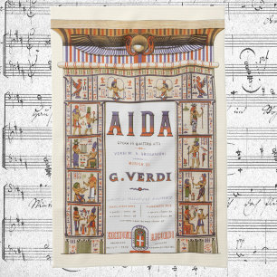 Opernmusik aus vergangener Zeit, Ägyptische Aida v Geschirrtuch