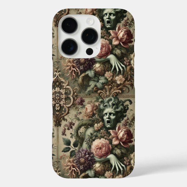 Opernopulenz - gotisches Blumenbarock iPhone 16 Pro Hülle (Rückseite)