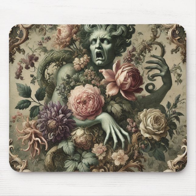 Opernopulenz - gotisches Blumenbarock Mousepad (Vorne)