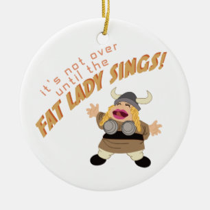 Opernsänger Keramik Ornament