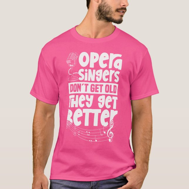 Opernsänger werden besser - Bühne Performer T T-Shirt (Vorderseite)
