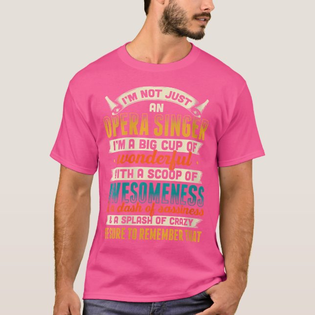 Opernsängerin für Opernbegeisterte Tenor Singe T-Shirt (Vorderseite)