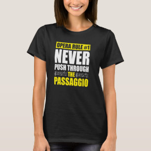 Opernsängerin für Opernfestival Tenor Sängermusik T-Shirt