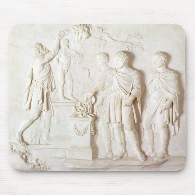 Opfer zu Herkules, c.1766 (Marmor) Mousepad (Vorne)