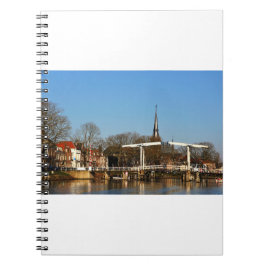 Ophaalbrug in Nederland. Notizblock