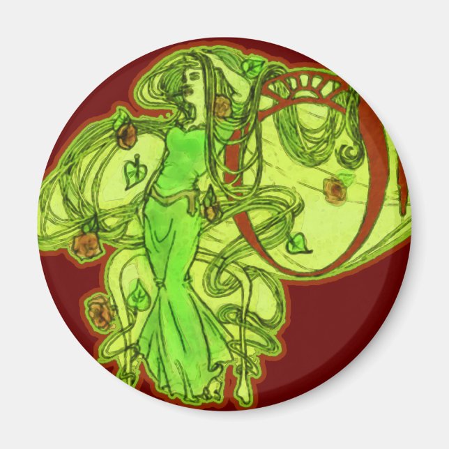 Ophelia-Absinth Magnet (Vorne)