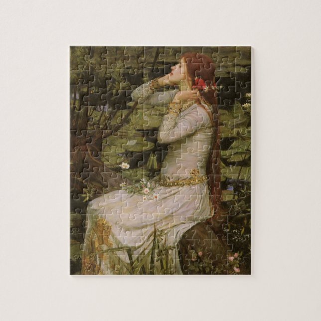 Ophelia am Teich von John William Waterhouse (Vertikal)