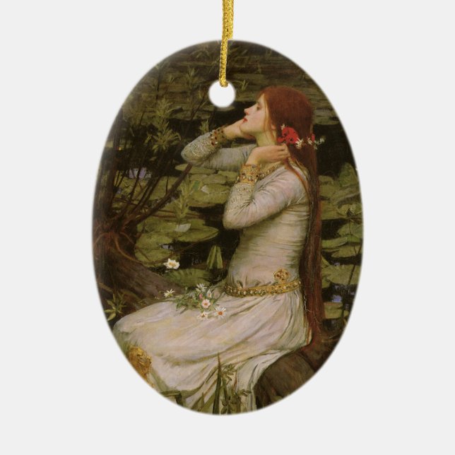 Ophelia am Teich von John William Waterhouse Keramikornament (Vorne)