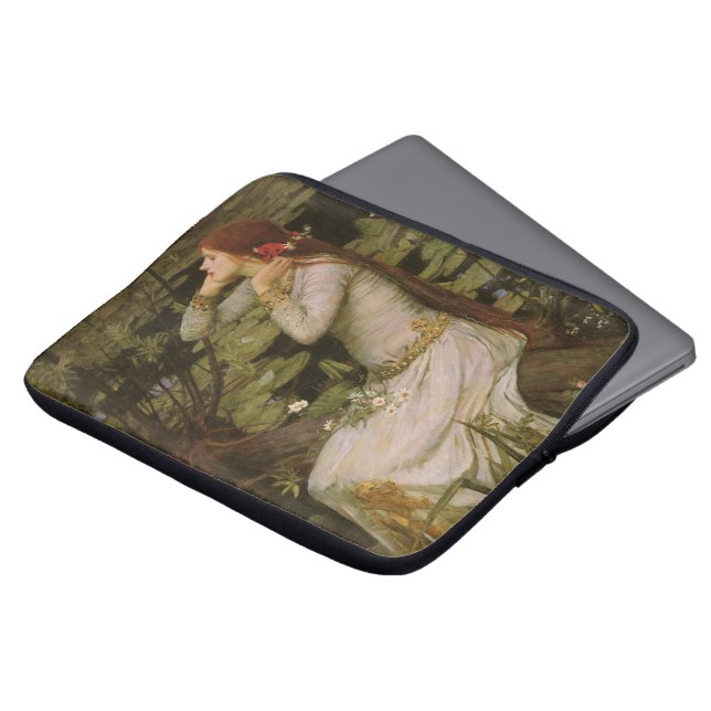 Ophelia am Teich von John William Waterhouse Laptopschutzhülle (Vorne Oben)
