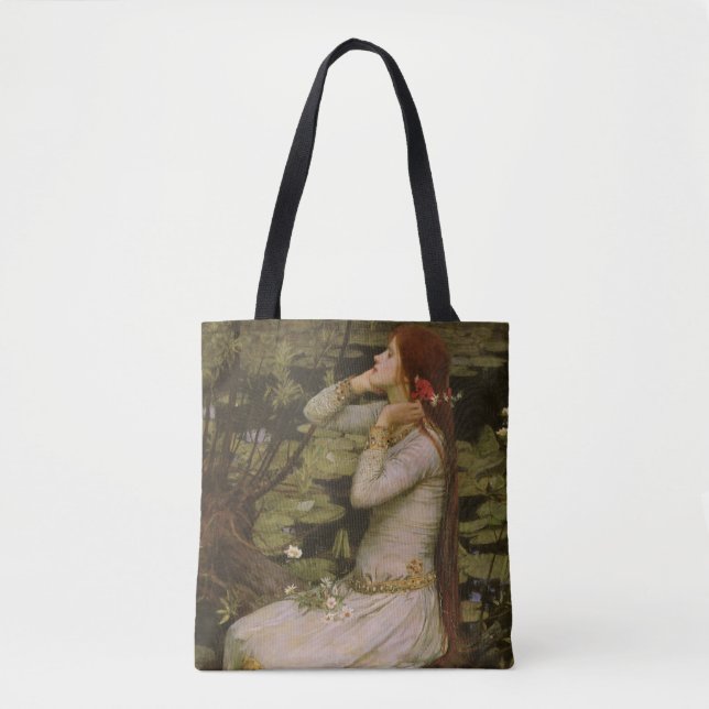 Ophelia am Teich von John William Waterhouse Tasche (Vorderseite)
