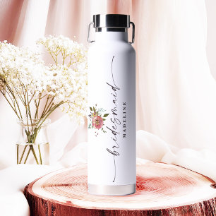 Ophelia Cottagecore Staubrosa Florale Brautjungfer Trinkflasche