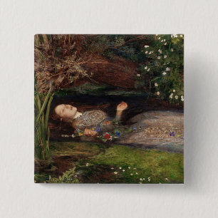 Ophelia durch John Everett Millais Button