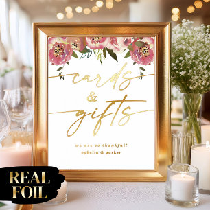 Ophelia Elegante Karten und Geschenke Echtes Folie Foliendrucke