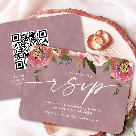 Ophelia Floral Dusty Pink Website QR Code UAWG Begleitkarte